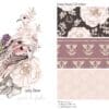 A collage of different designs and colors for the lady dove fabric.